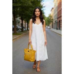 Nine‎ West Croc-Embossed Tote Bag – Yellow – Good Condition